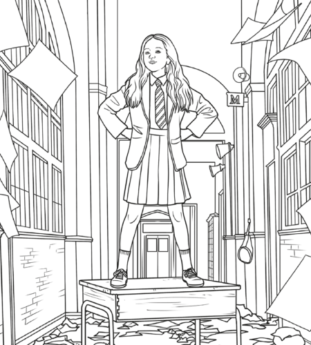 Matilda Coloring Pages: Dive into the Magical World of Roald Dahl